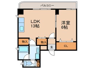 ニューハイツ花水木の物件間取画像